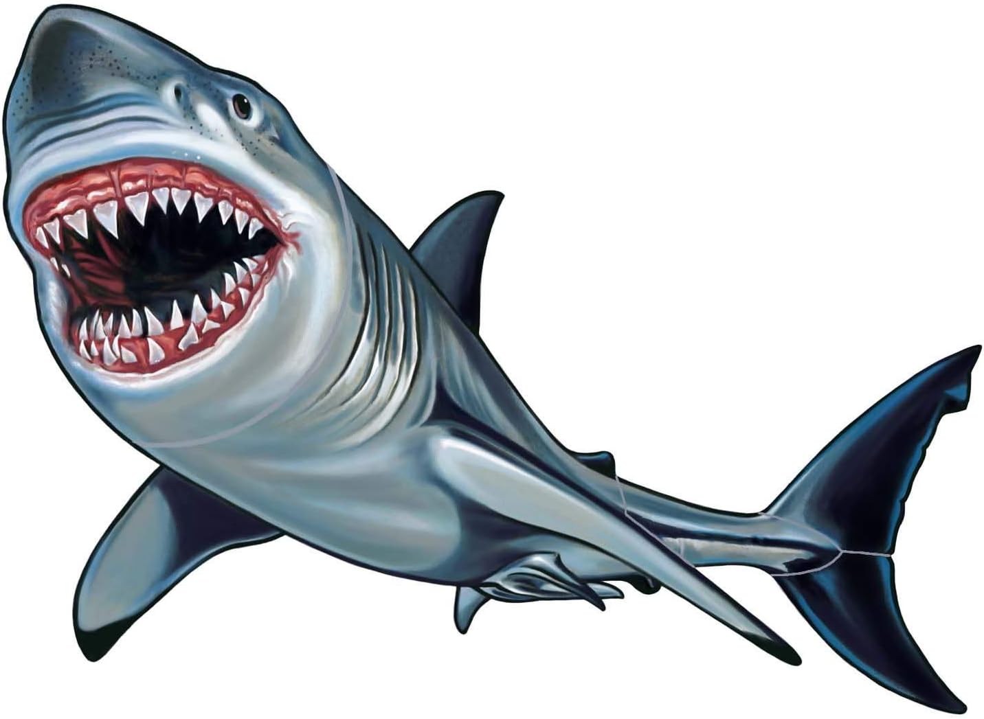 Shark Porcelain Swimming Pool Mosaic (32" x 18")