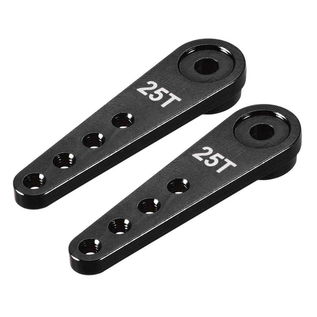 Muiltvoe 2PCS Aluminum 25T Servo Horn RC Model Boat - Black