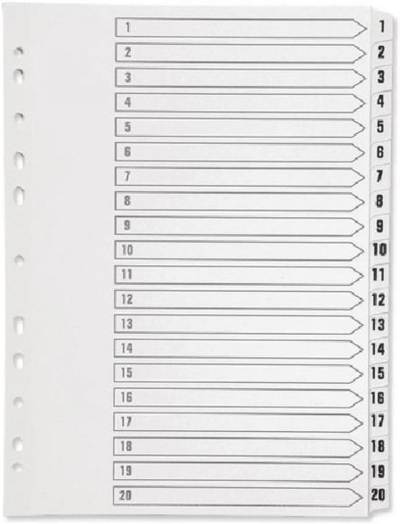 Q Connect A4 1-100 Mylar Index