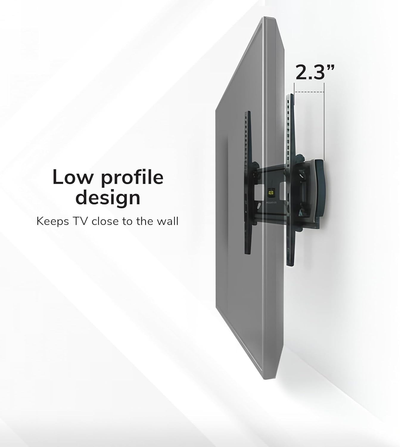 Mount-It! Lockable TV Wall Mount with Anti-Theft Security Bar, UL Certified Tilting Display Bracket for 32–55 Inch Flat Screen TVs with VESA 200, 400mm, Commercial-Grade VESA Mount Holds up to 99 lbs