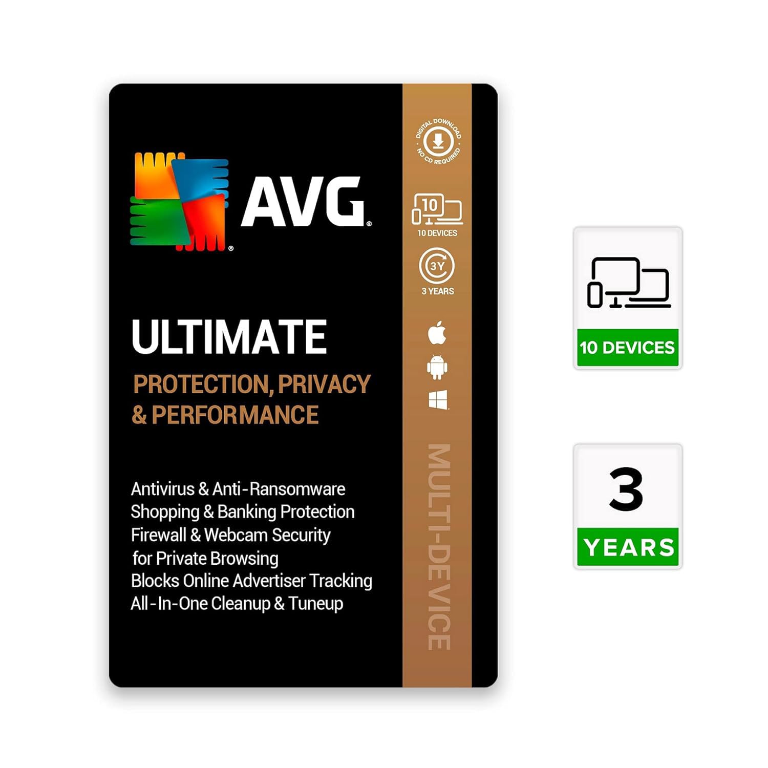 AVG Ultimate Multi-Device (Total Security Suite , Cleaner & AntiTracker) (PC, Mac & Android) (10 Devices | 3 Years) (Email Delivery in 2 hours- No CD)-image-38