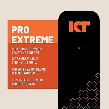 KT Tape PRO Extreme, Synthetic Jumbo Kinesiology Athletic Tape, 150 Count, 10 Precut Strips, Titan Tan
