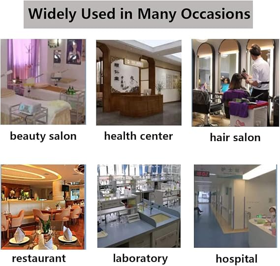Salon Trolley Cart on Wheels, 2 Tiers Rolling Beauty Spa Service Cart for Esthetician, Steel Mobile Beauty Medical Instrument
