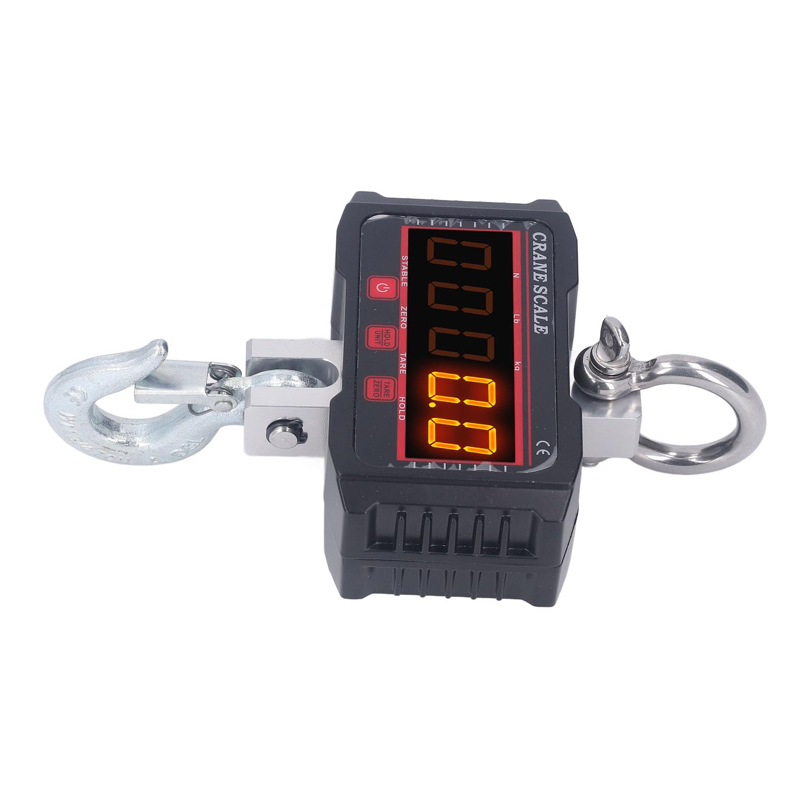 Pissente Bilancia Elettronica da Gru, Bilancia Sospesa Digitale con Corpo in Acciaio Legato, Display LED da 0,8 Pollici, unità KG LB N, Telecomando, per l'uso di Bagagli da Pesca in Fattoria (500
