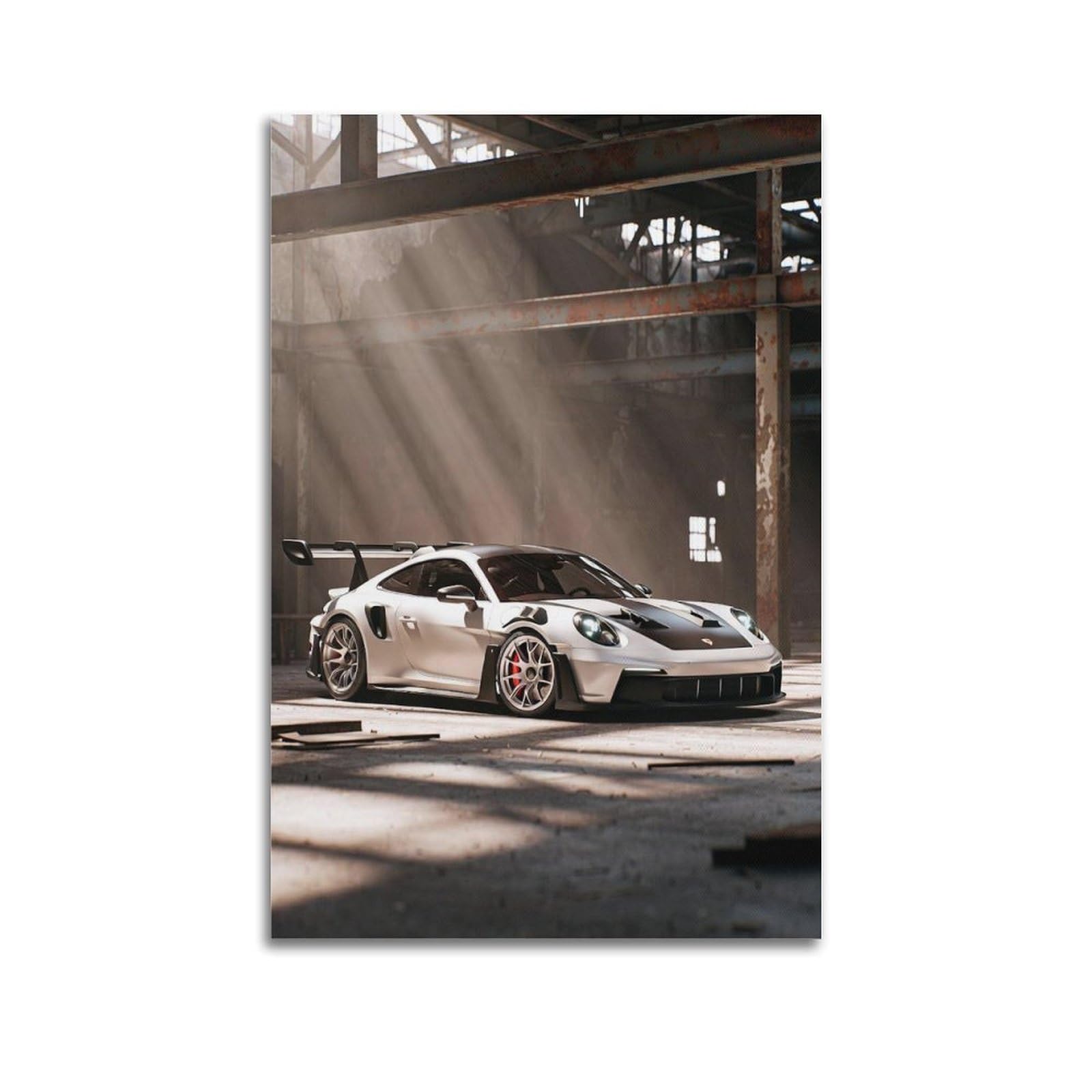 OKAHYS 911 992 GT3 RS Sports Racing Super Car Artwork Poster Decorative Painting Canvas Wall Artworks Picture 24x36inch(60x90cm)