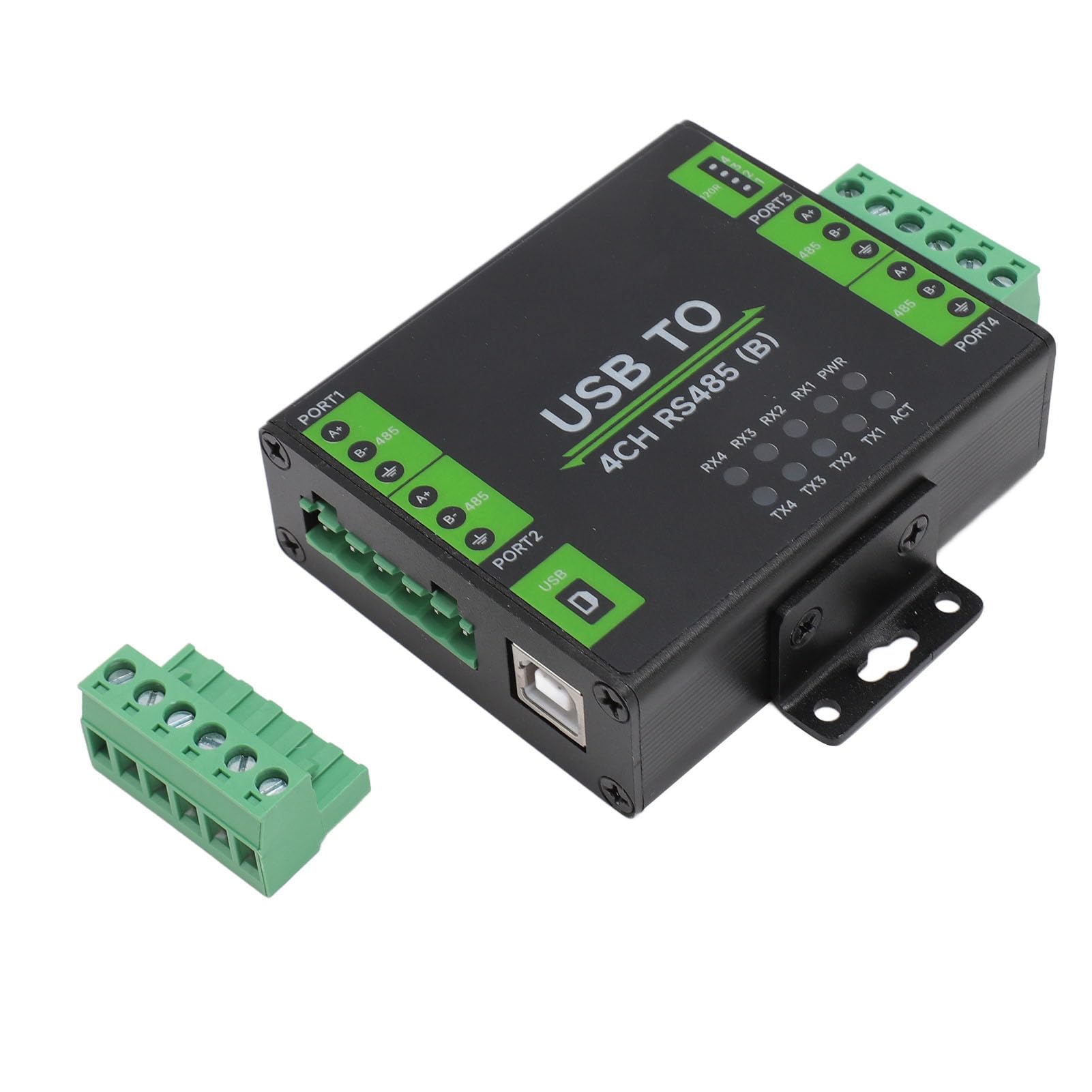 SIXRUN USB a 4CH Convertidor RS485, Adaptador Industrial Aislado
