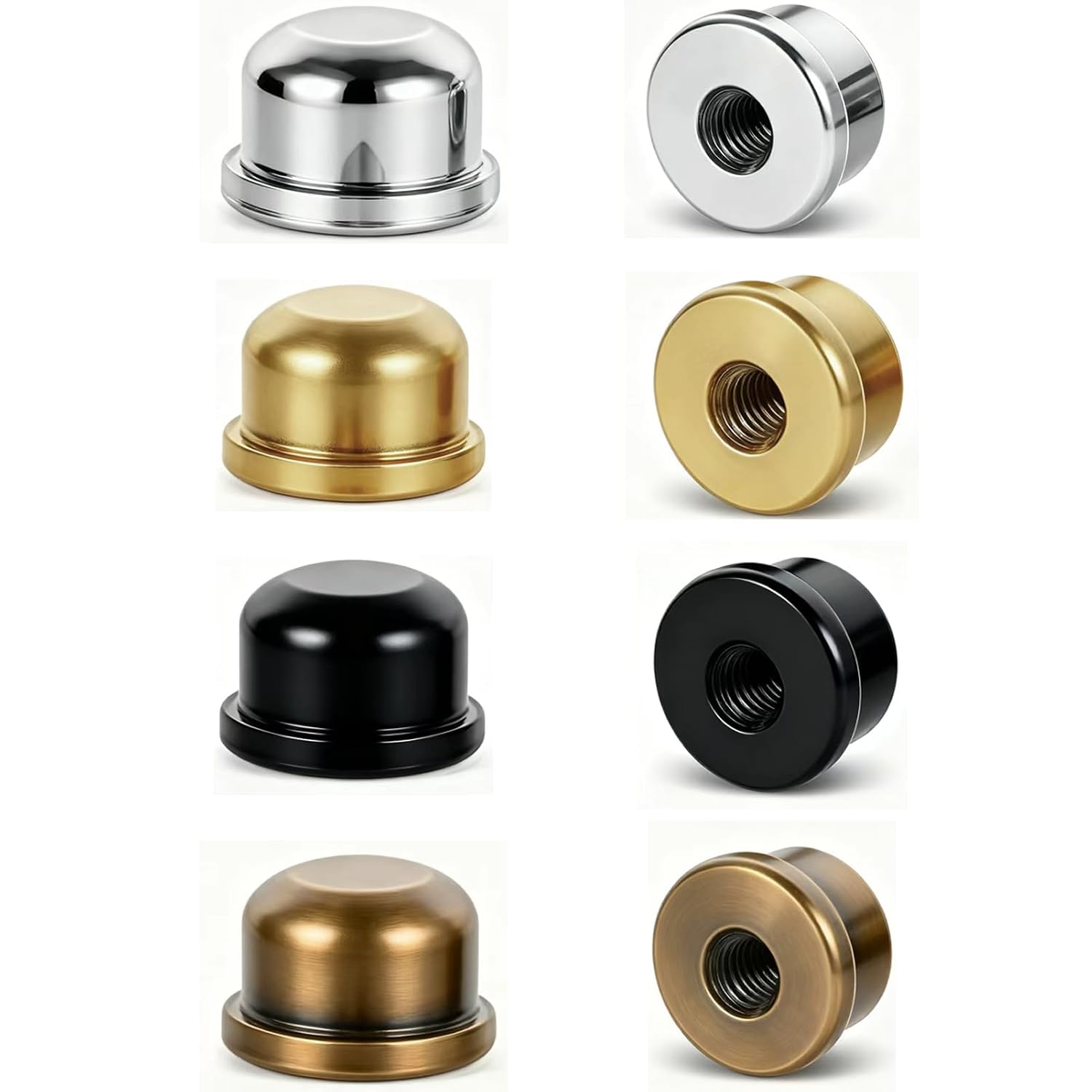 8PCS 1/4-27 Lamp Shade Nut Screw Cap, Lamp Shade Screw Top/Lamp Finials Caps Knob, Lampshade Tops Screw,lamp fininals