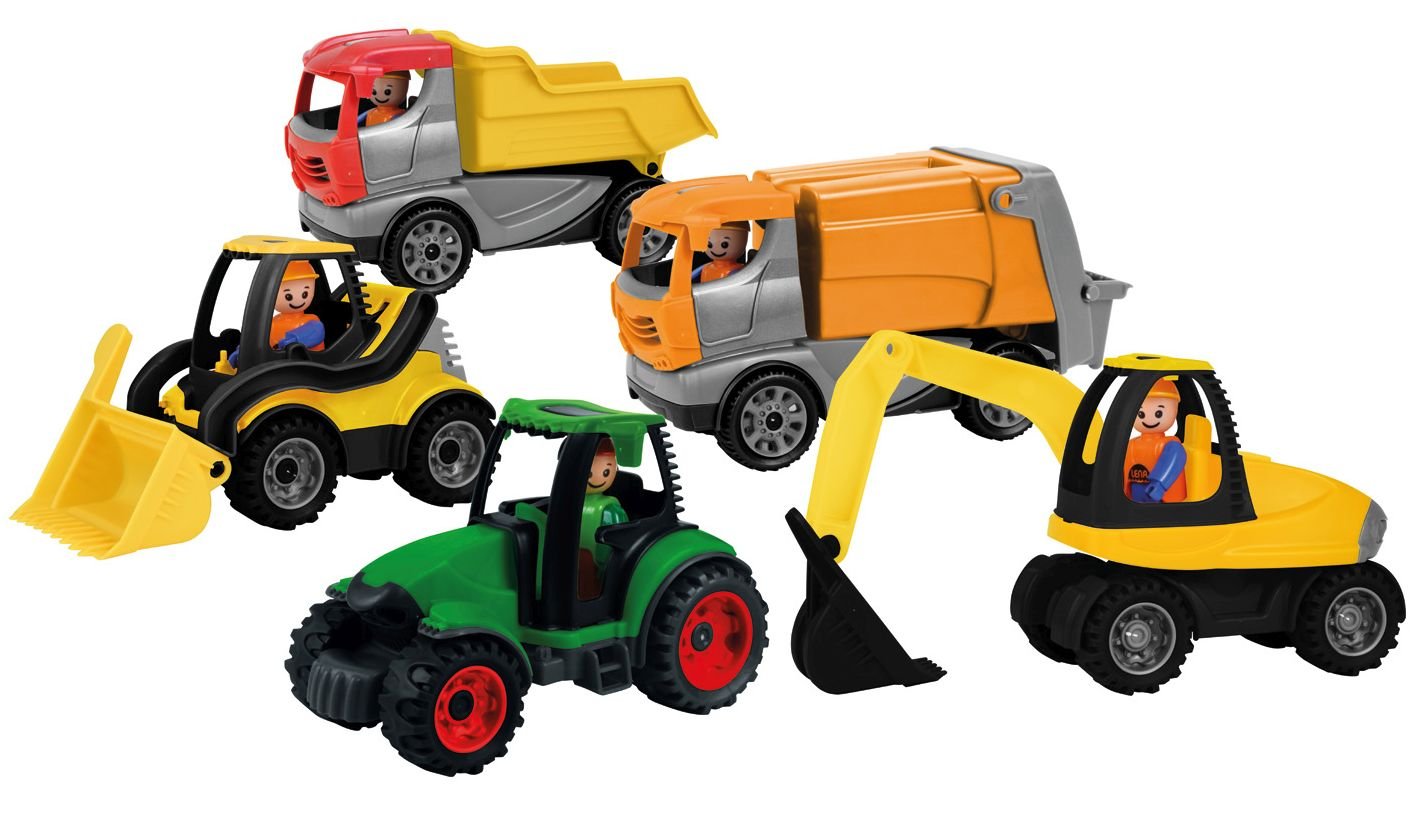 LENA - 01621 Truckies Escavatore per 2+ Anni Bambini, Giallo/Nero