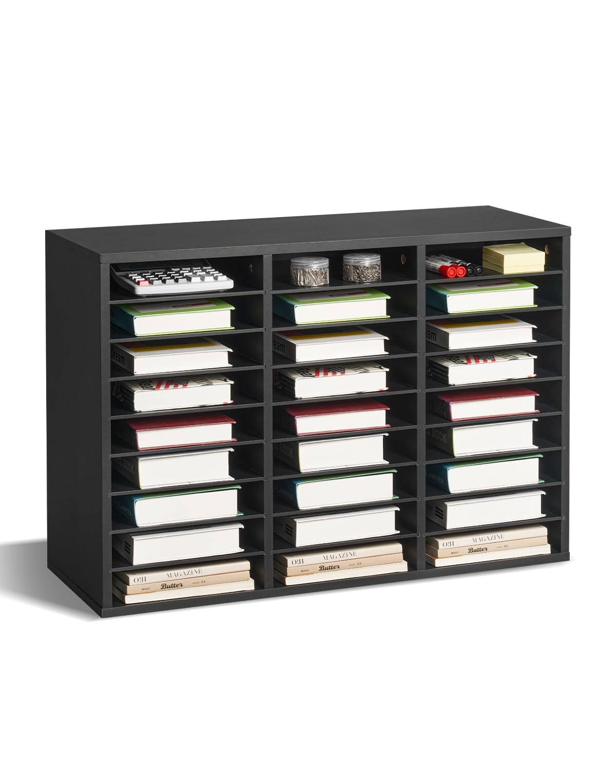 Amazon.com : VEVOR Literature Organizer, 27 Compartments Office