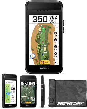 Garmin Approach G82 Portable Golf Launch Monitor | Premium GPS Handheld, Large 5" Color Touchscreen, 41000+ Courses, Courseview Maps | Exclusive Signature Series Kit
