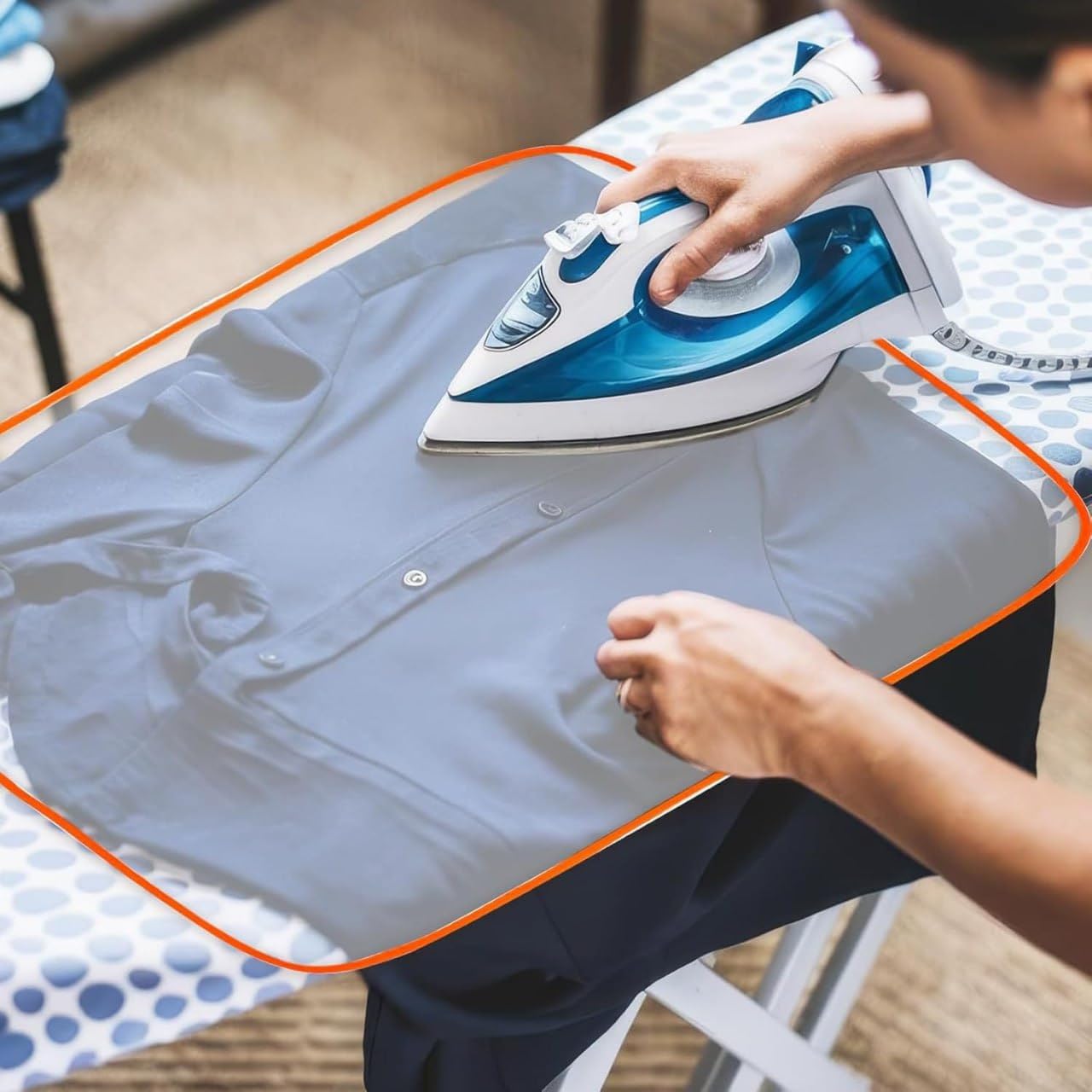 Insulated Ironing Mat for Delicate Garments, Heat Resistant Ironing Cloth Guard Pad, Reusable Washable Iron Protector Mesh for Steam Iron, Clothes, Silk, Cotton, Linen & Fabric Protection-image-26