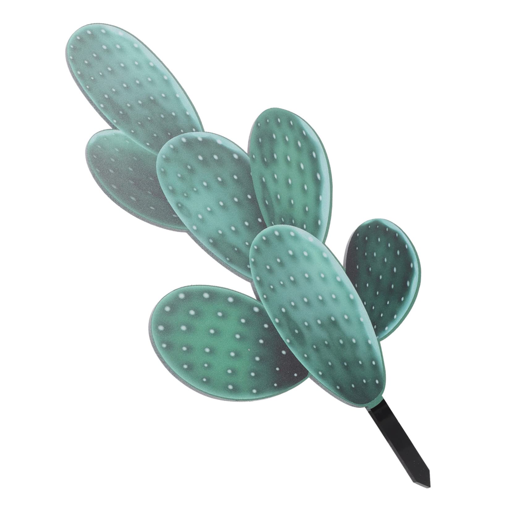 EXCEART 5pièces Cactus Décoration De Jardin Panneau Acrylique pour Cour Et Patio Ornement De Plante Accessoire De Décoration Extérieure Charmant Et Durable pour Aménagement Paysager