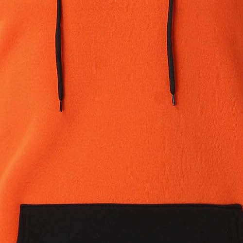 Miniatura 5 de Muscularfit Sudaderas con capucha grandes y altas para hombre, con bloques de color, manga larga, para gimnasio, entrenamiento, casual, ligera, 2023