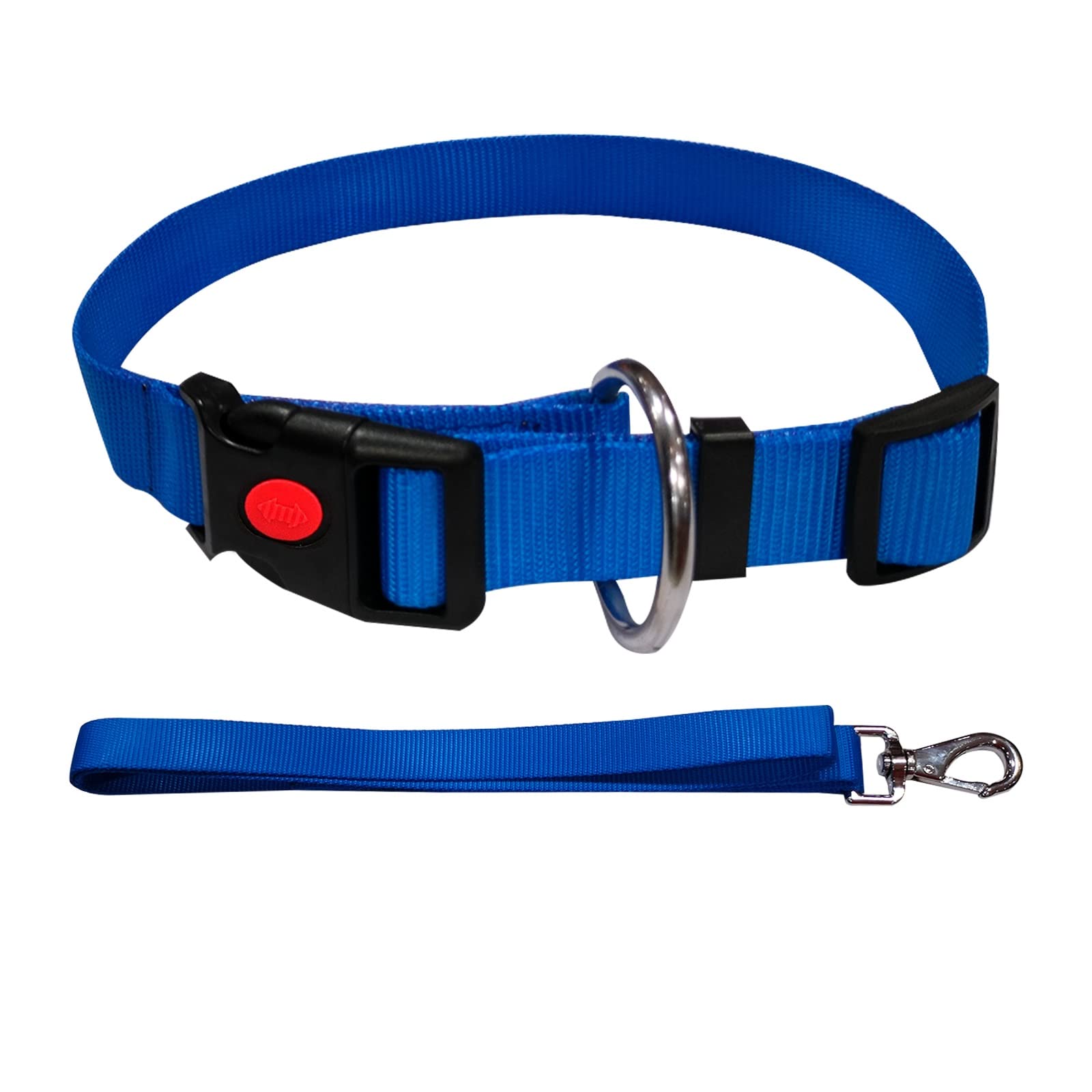 Emily Pets Dog Collar and Leash with Quick Release Buckle Adjustable Dog Collars for Small Medium Large Dogs(Blue 20MM) (B0BJZ86ZDS) Amazon Price History, Amazon Price Tracker