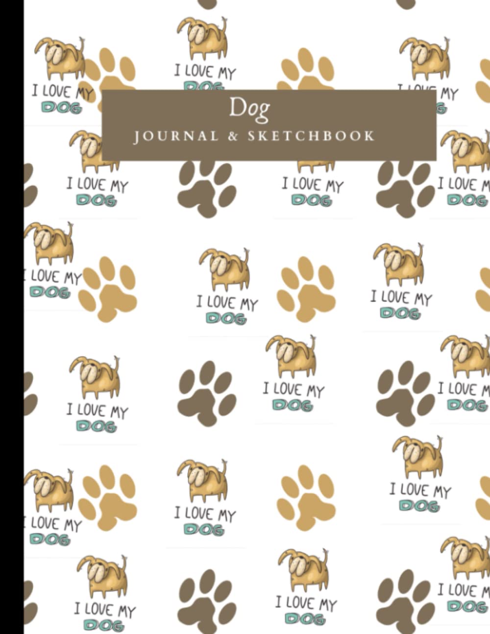 Journal and Sketchbook : Notebook 120 Pages, Dog Doodle College Ruled: for Doodling, Sketching and Notes, School Home Business Writing & Note Taking | Gift for all ages