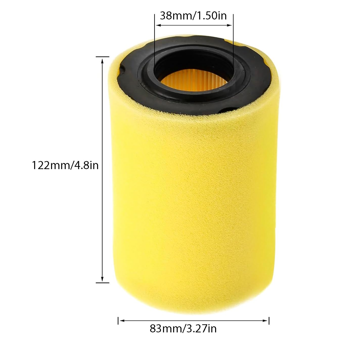 Lot de 8 filtres à air 796031 pour Briggs Stratton 594201, 590825, 591334, filtre à air MIU14395 pour John-Deere D100 L105 LA135 pour tondeuse Hus YTH22V46 YTH24V48