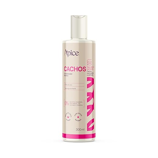 Ápice Condicionador Cachos Essence | Hidratação e Selagem com Óleo de Coco e Manteiga de Karité | 300ml