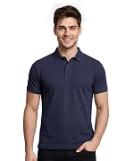 AWG ALL WEATHER GEAR 100% Cotton Polo T Shirt for Men | Soft & Breathable Fabric | Regular Fit | Half Sleeve Polo Collar T Shirt | Casual & Office Wear | Comfortable & Durable Mens Polo T Shirt