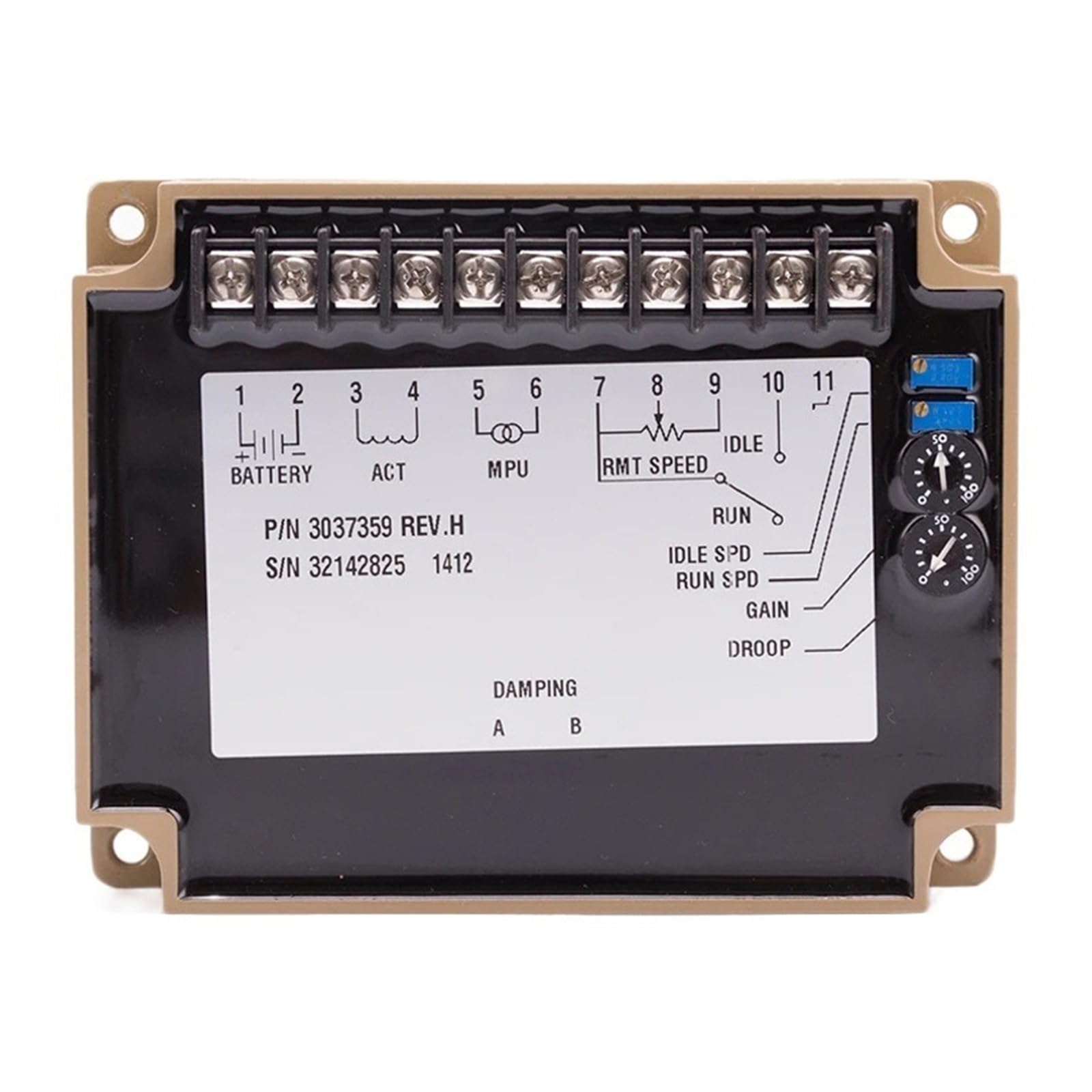 GTGFCSP Speed ​​regulator 3037359 generator electronic speed control board