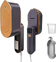 Steamer Dampfglätter, 2000W Hochleistung, 9s Ultra-Schnellaufheizung, 130ml Wassertank, 2-in-1 Tragbares Bügeleisen mit 3 Modi & LED-Anzeige, Mini Bügeleisen für Reisen, Zuhause & Büro