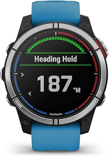 Miniatura 4 de Garmin Quatix 7 Marine GPS Reloj inteligente de silicona azul 010-02540-61