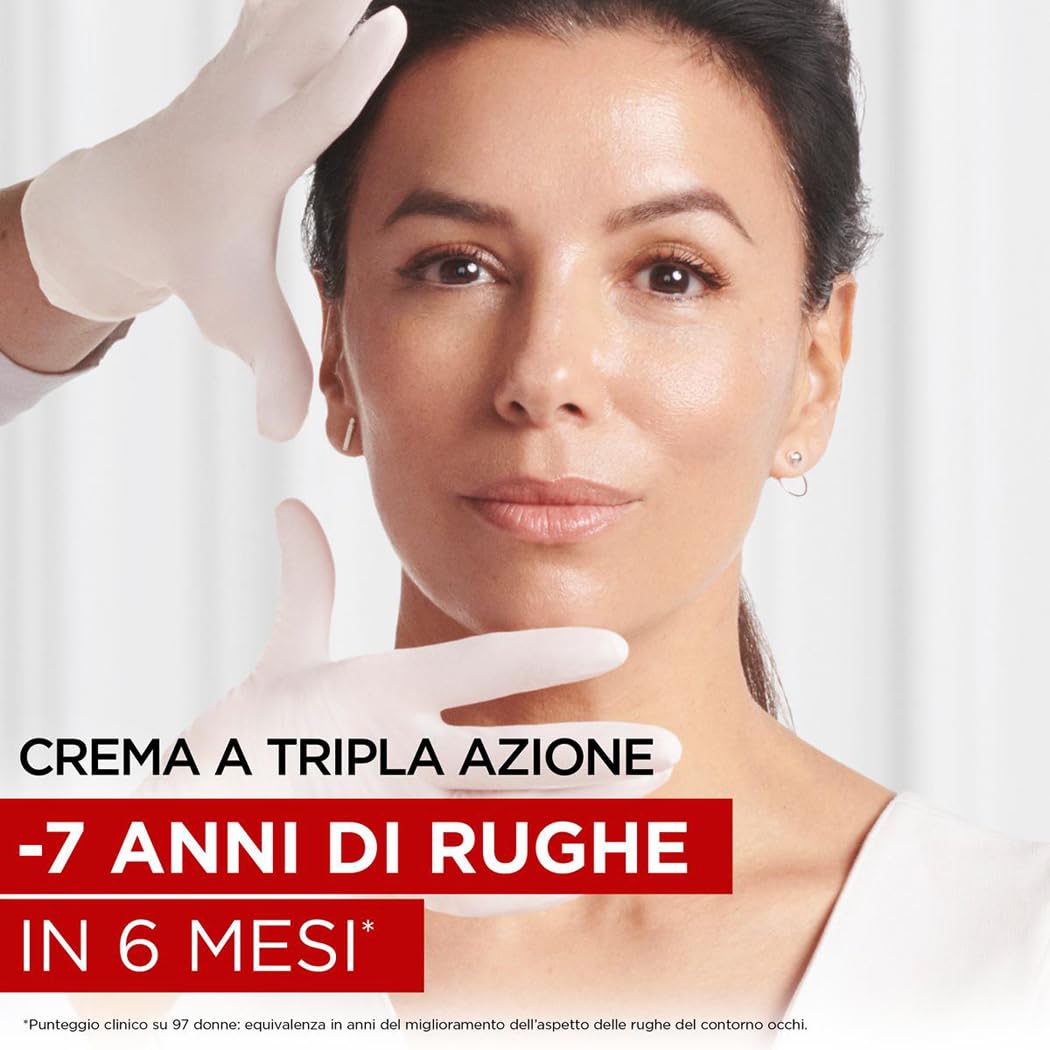 L'Oréal Paris Crema Viso Giorno Revitalift Laser, Azione Antirughe e Anti-Età, Con Acido Ialuronico, Vitamina C e Pro-Retinolo, Anti-macchie, Protezione SPF 25, 50 ml