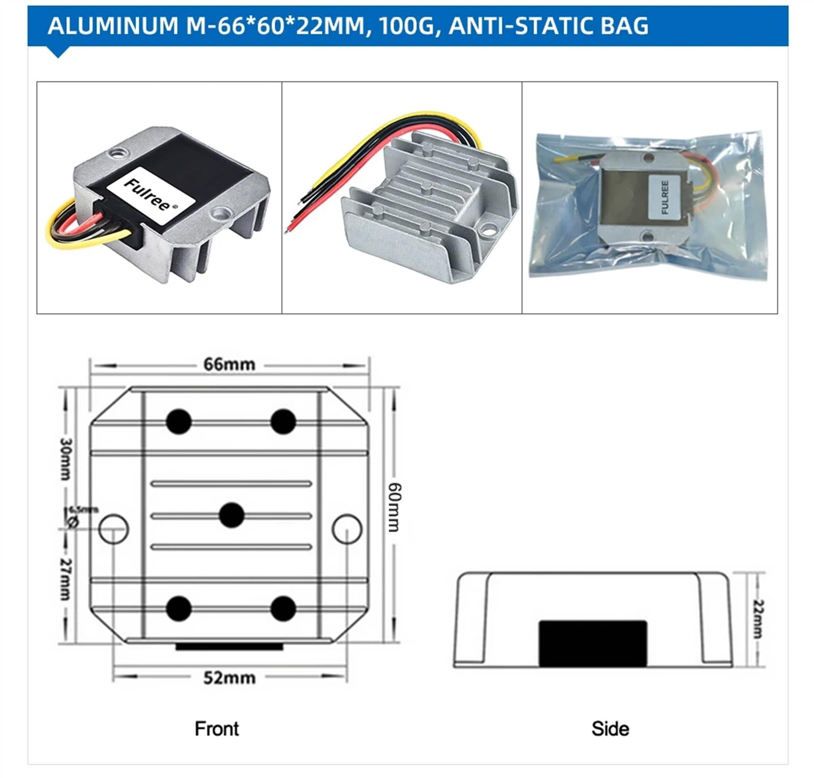 Convertidor de Voltaje de batería, regulador de voltios, 5V, 6V, 7V, 8V, 9V, 10V, 11V, Giro a 12V, 1A, 2A, 3A, 5A, 10A, DC-DC, 1 Uds.(Color:5-11V to 12V 3A-4L)