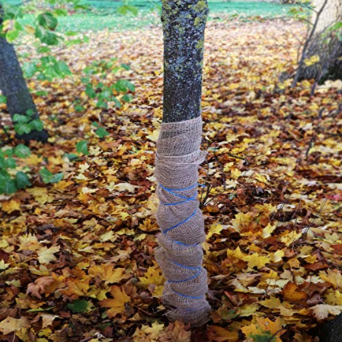 Aquagart Jutegewebe 105g/m² Jutematte Gartenjute Jute Stoff für Dekoration Haus und Garten Sackleinen Juteband für Pflanzen Winterschutz natürliches Gewebe Wurzelschutz verschiedene Längen (5m x 1m)