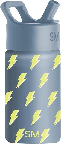 Simple Modern Kids Summit 0,4 L - Blue Dune Lightning Bolts