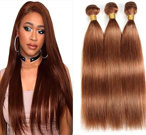 Condescension Human Hair Bundles 24 26 28 Inch Blonde Light Brown Straight Bundl