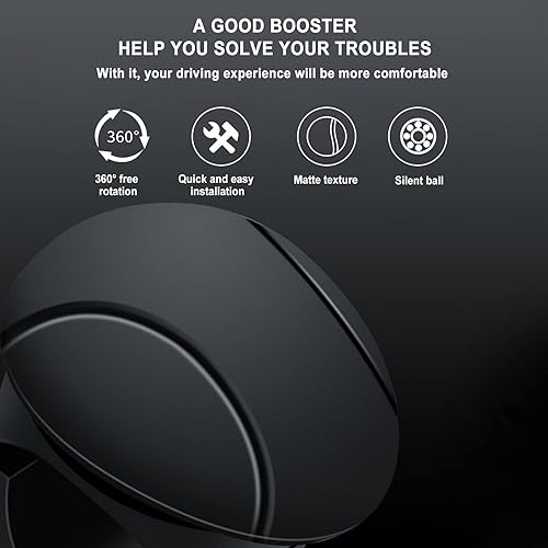 Miniatura 8 de Gexmil Bola elevadora para volante de automóvil, rotación de 360 grados, perilla de volante, accesorios giratorios para automóviles, camiones, SUV
