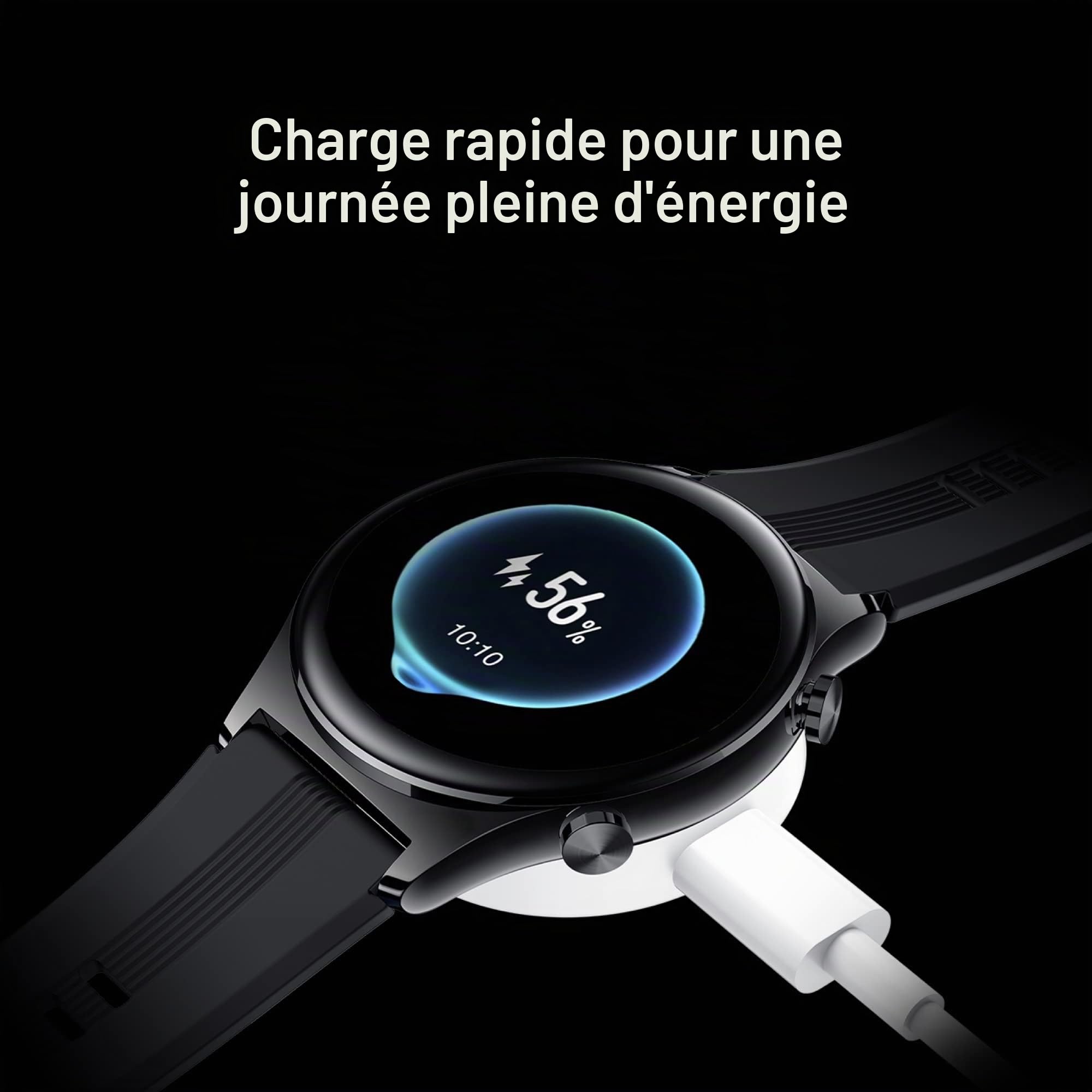 Honor MagicWatch 2, Montre Connectée avec Écran Tactile AMOLED 1,39", Autonomie de 14 Jours, GPS, Montre Fitness avec Mesure du Rythme Cardiaque, Sommeil et de SpO2, 5ATM Imperméable, Noir