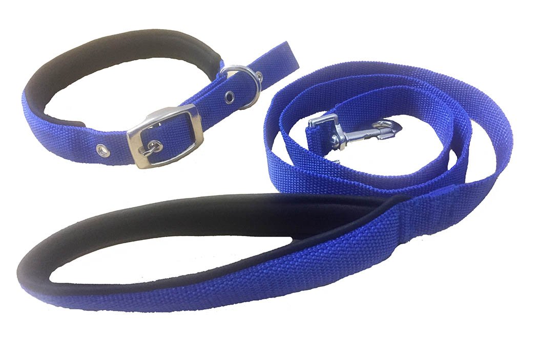 Kanopi Imported Padded Collar and Leash Set 28 mm Blue for Large Dogs (B0797W68HP) Amazon Price History, Amazon Price Tracker