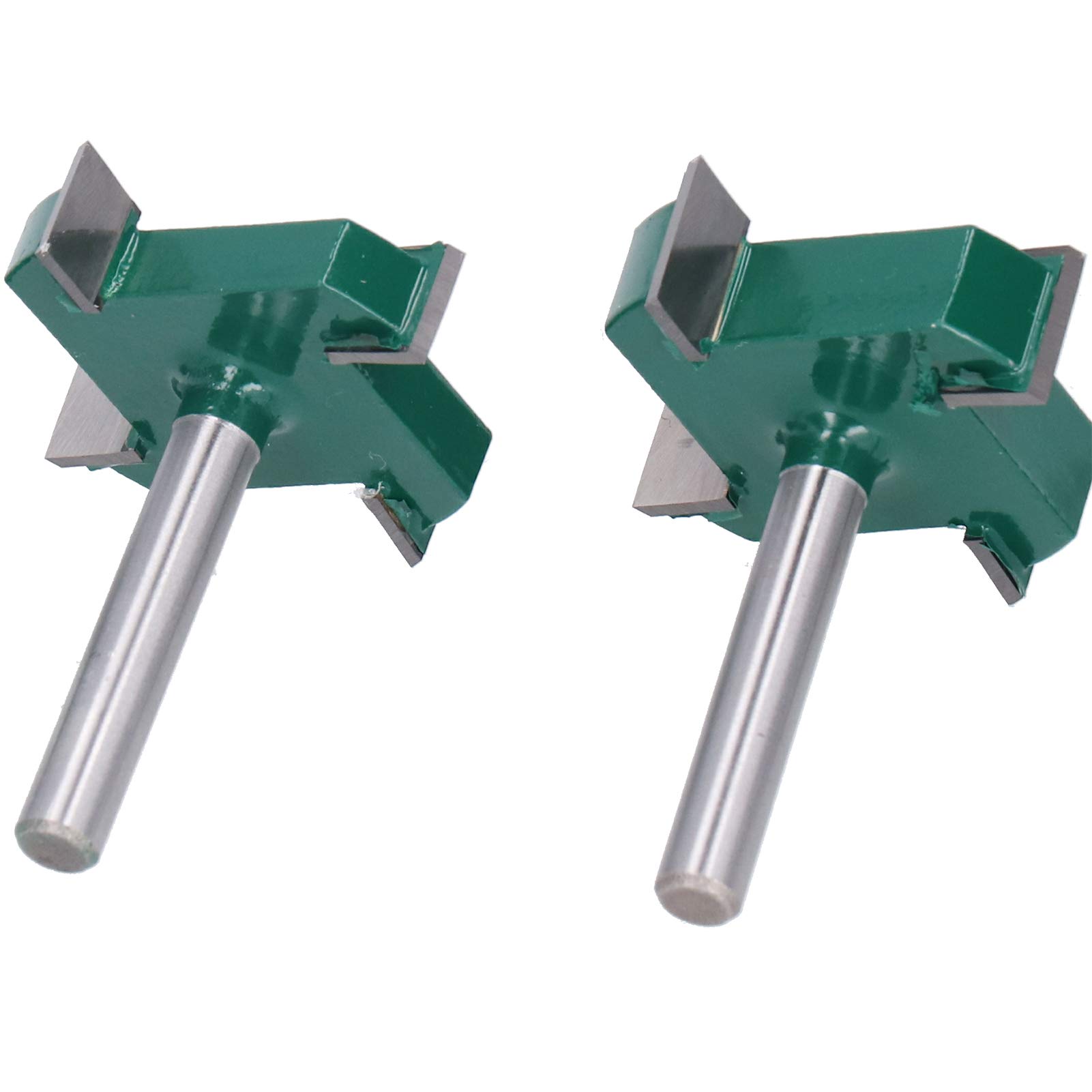 Fresa for legno con scanalatura a T in carburo YG6 | Verde Nero 4 pezzi 4 flauto Dimensioni multiple Gambo da 6 mm: lavorazione del legno CNC