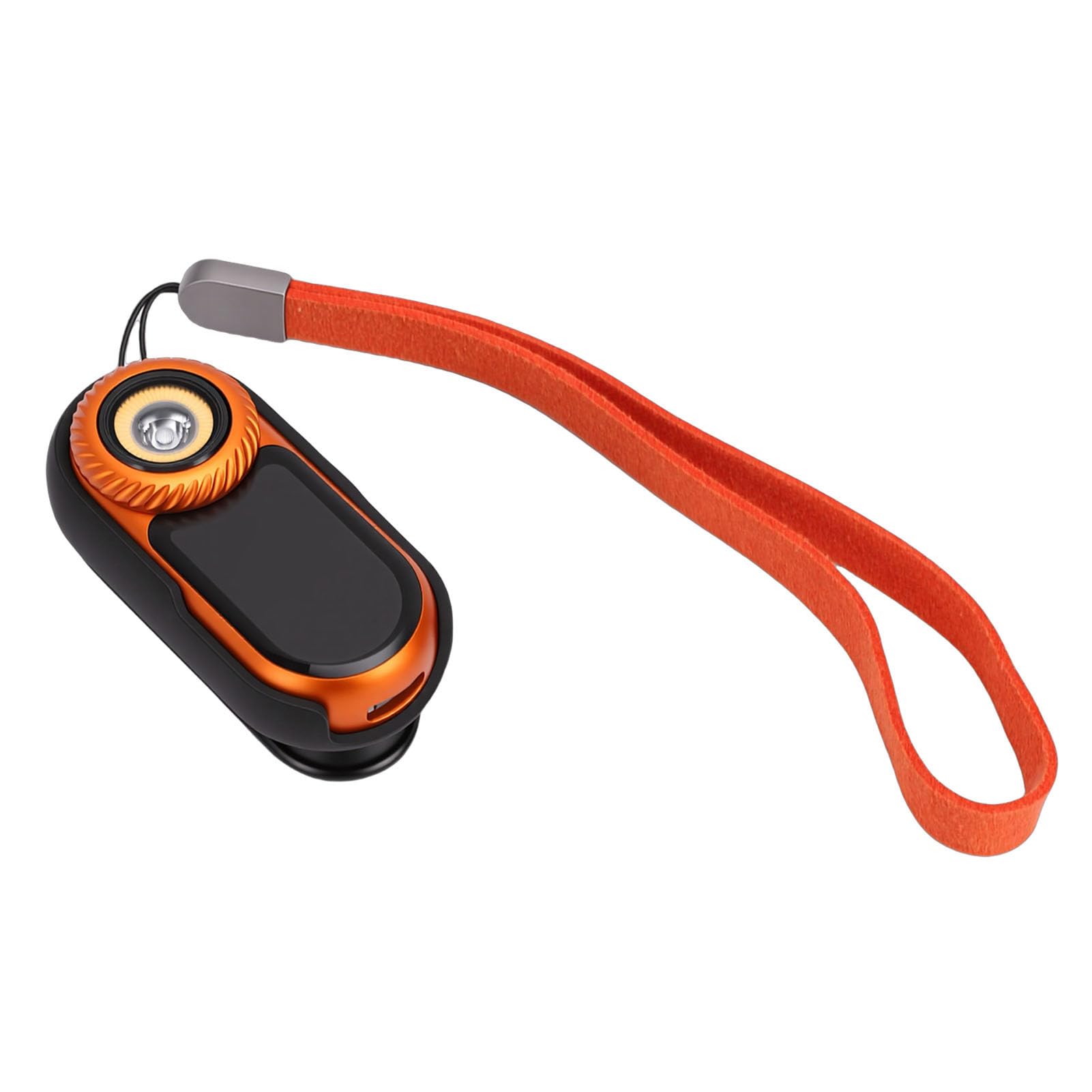 Sxhlseller Torcia LED Regolabile con Display RGB Torcia Portatile Ricaricabile EDC per Divertenti Viaggi su Strada Arancione