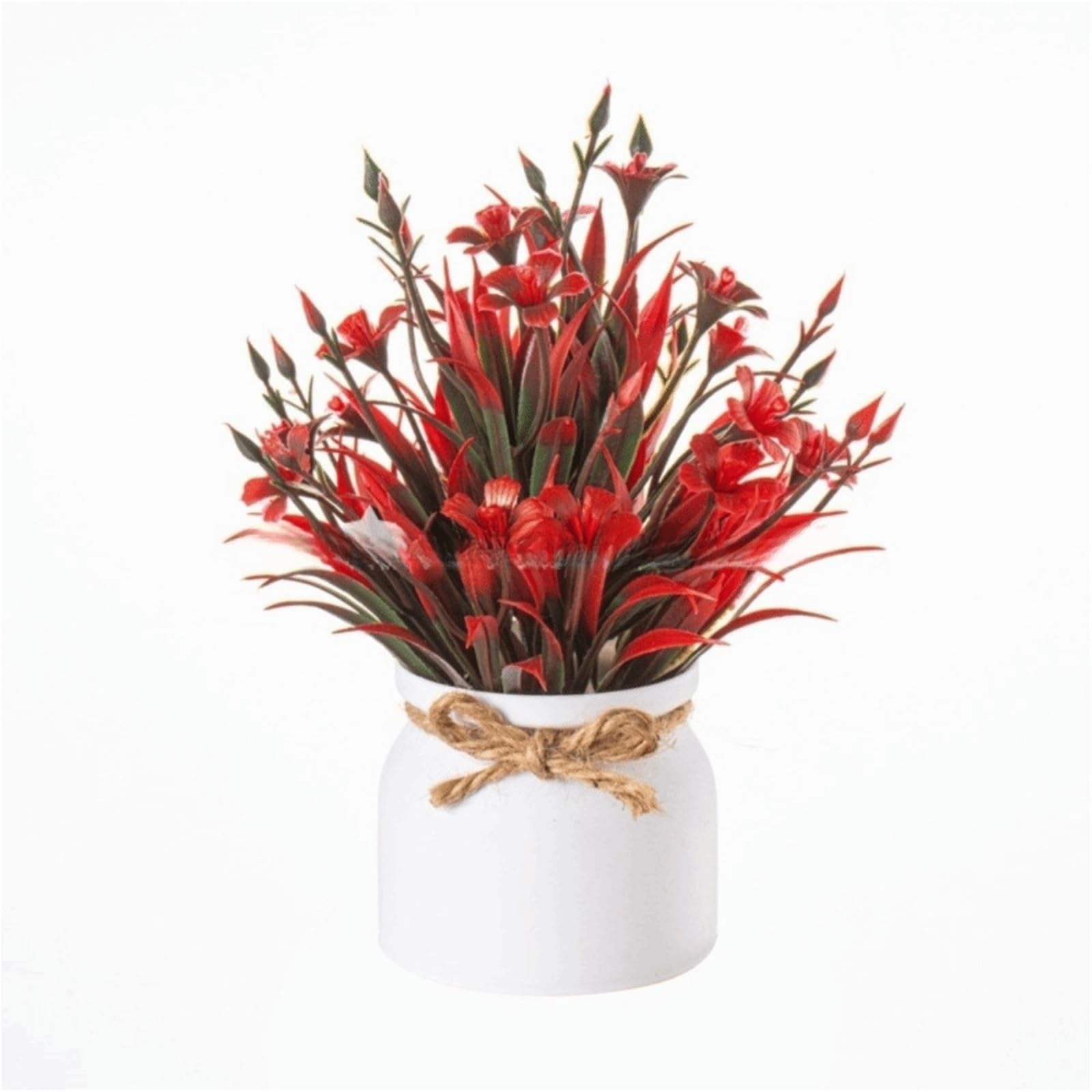 MZSKLW Small Artificial Plants Fake Potted Flowers Bonsai