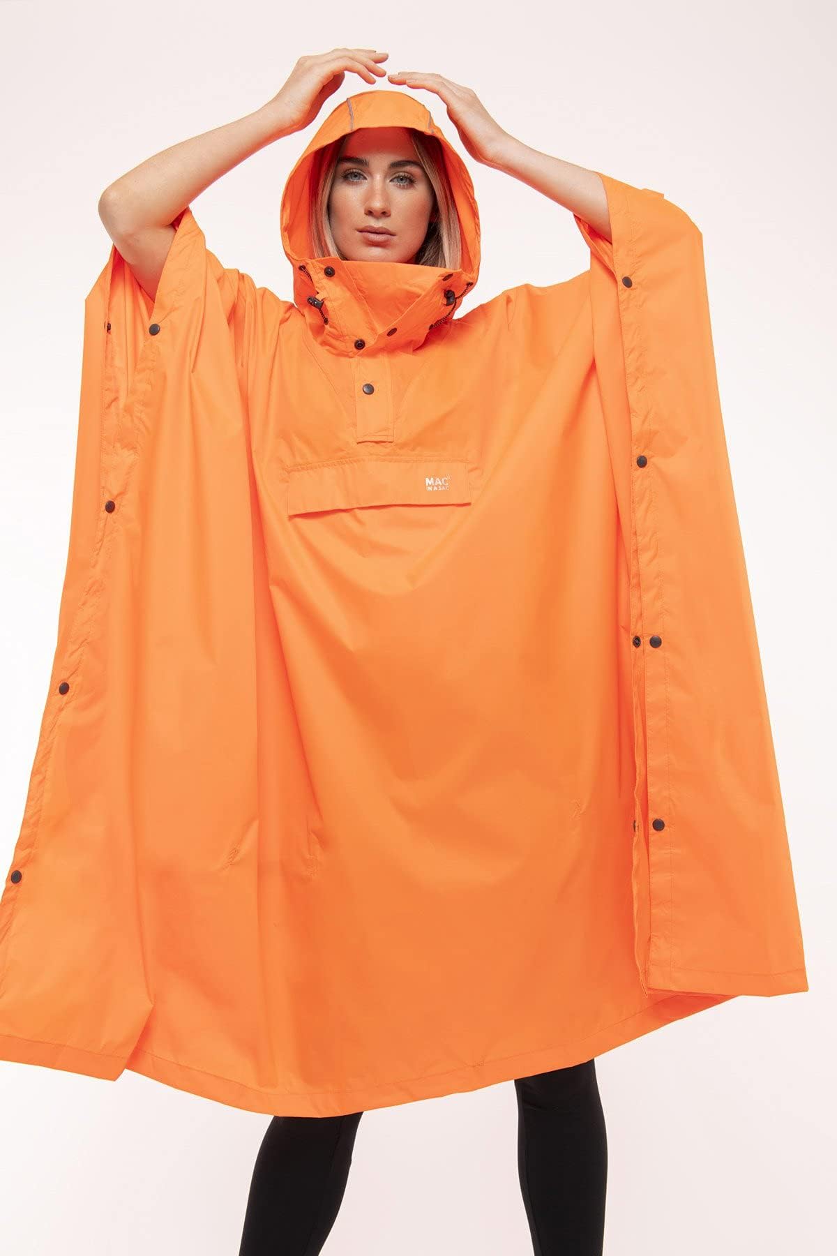 Mac in a Sac Regenponcho – wasserdicht, leicht, Kapuze | Rollbarer, leichter Regenponcho für Damen und Herren