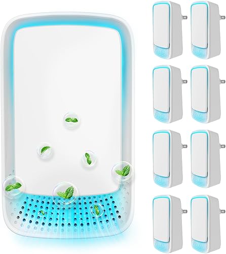 Miniatura 1 de Paquete de 8 ionizadores de aire enchufables para el hogar, tecnología de iones negativos, purificador de aire para dormitorio, funcionamiento