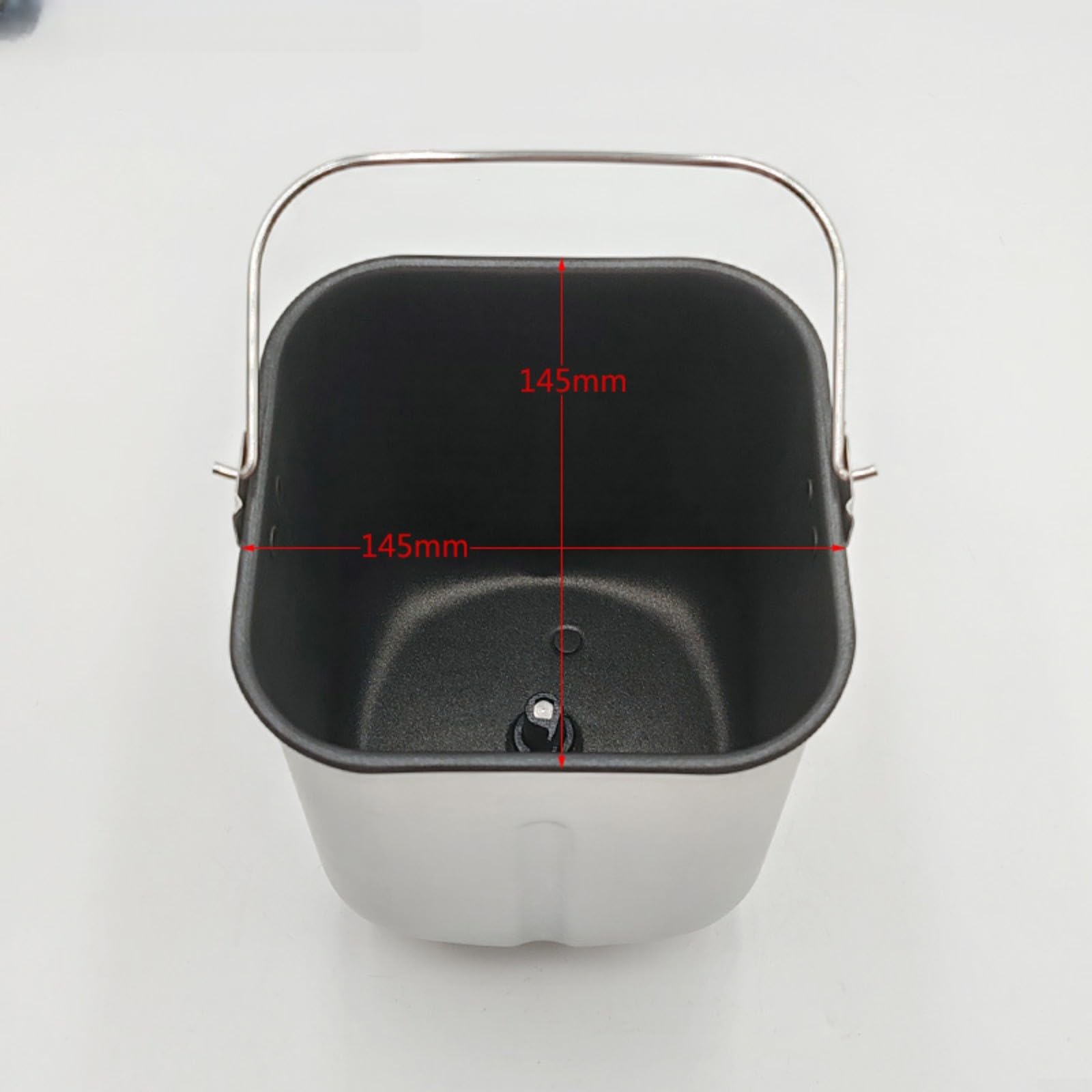Molde de aleación de aluminio para máquina de pan, sin cubo, con pala de amasado, pieza de repuesto compatible con varios modelos, color negro