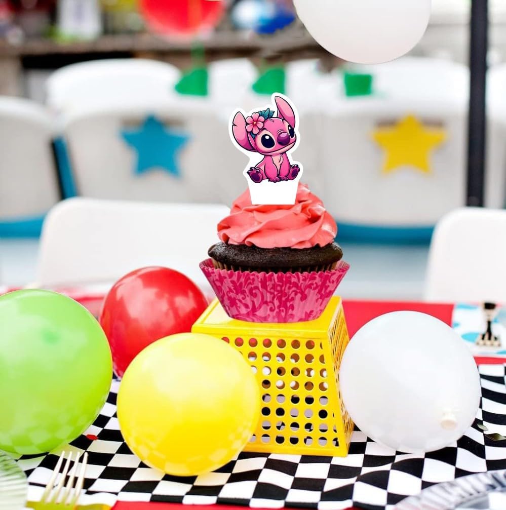 30pcs Cake Decorations with 30pcs Cupcake Toppers Party Supplies for Birthday Decorations