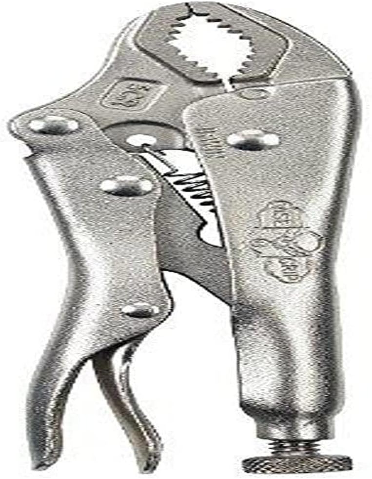 IRWIN Tools VISE-GRIP Locking Pliers, Original, Curved Jaw, 5-inch (4935579),Silver Metallic