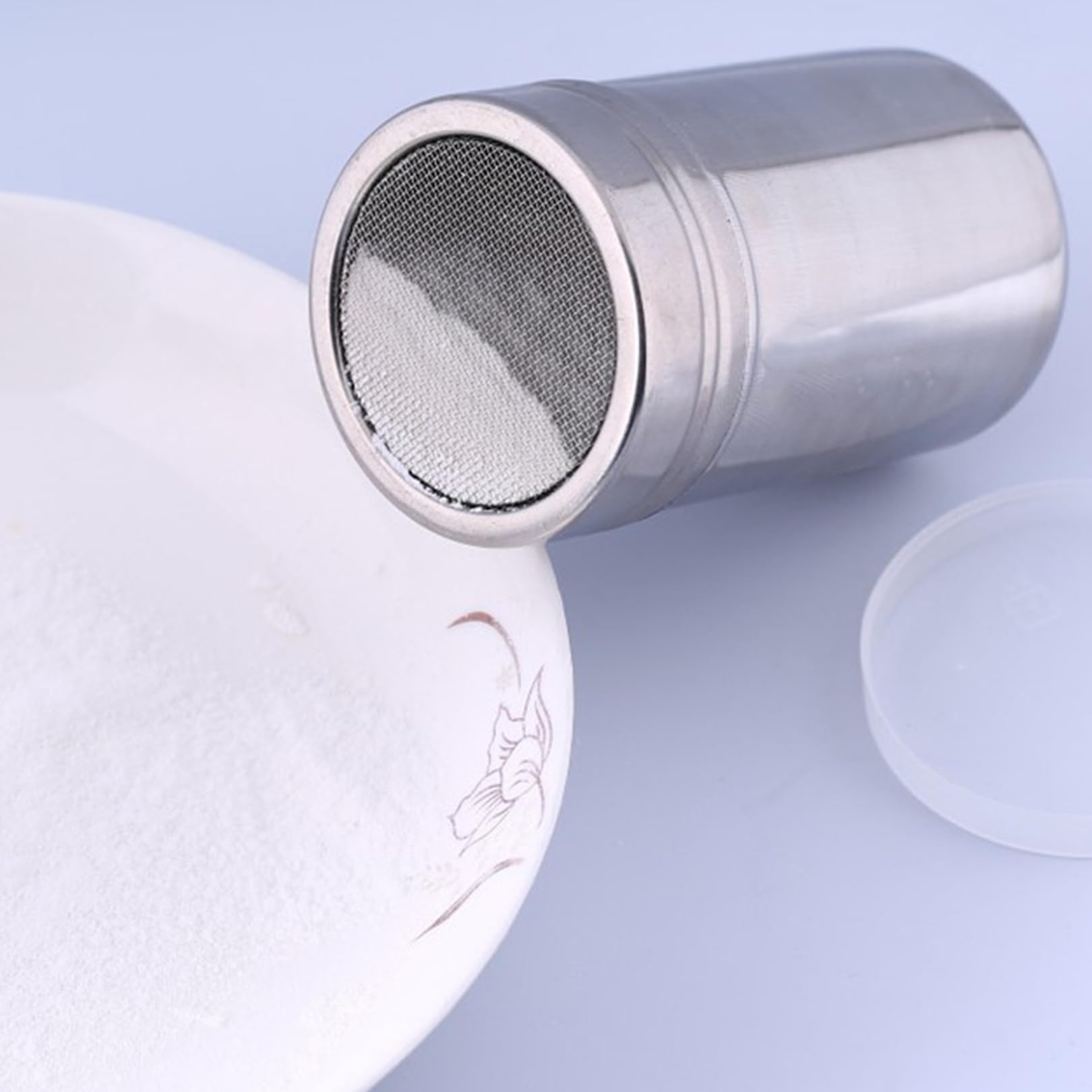 2Pièces Saupoudreuse Sucre Glace,Cacao En Poudre Sucrier De à