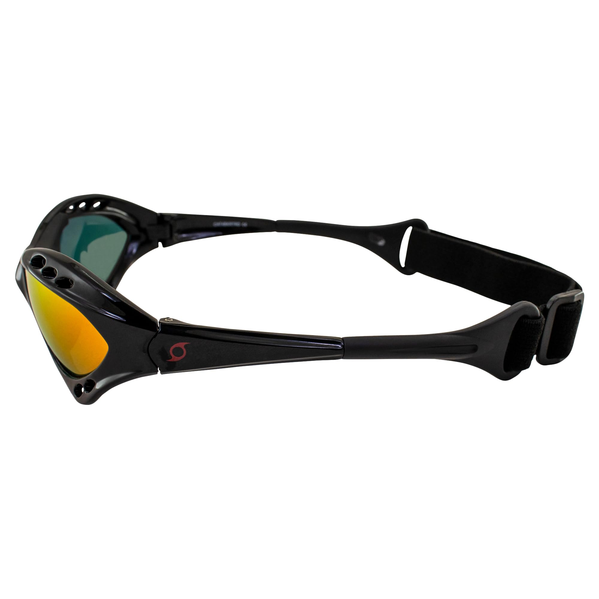 Hurricane Eyewear Categoria 4 polarizzati Jet Ski Galleggianti Occhiali Nero Imbottito con Rivestimento Antiappannamento