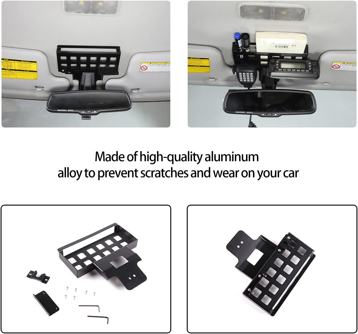 For Toyota FJ Cruiser 2007-2021 car center console side outlet storage bag trunk storage box (Inside rearview mirror storage box)
