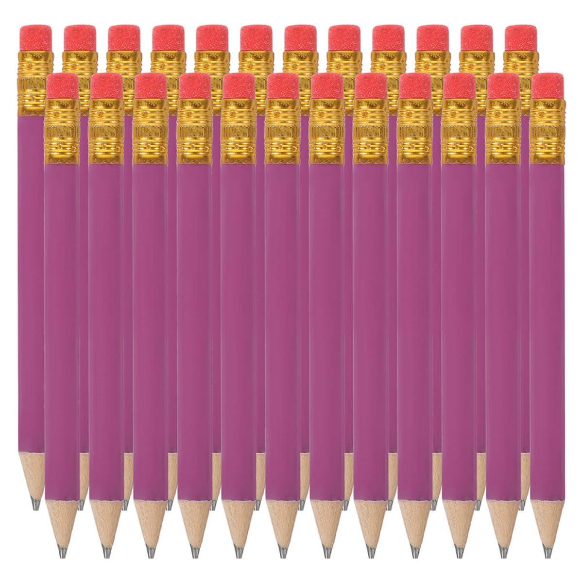 Beavorty 144 Matite Piccole Hb in Legno per Scrittura e Disegno, Set Scolastico Portatile per Studenti e Artisti, Matite Cancellabili per Scuola, Ufficio e Uso Domestico