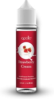50ml Liquid Juice, Strawberry Cream, Powered by Smoozie, Short Fill Bottles Ready for Use DIY, Make Your Own Juice