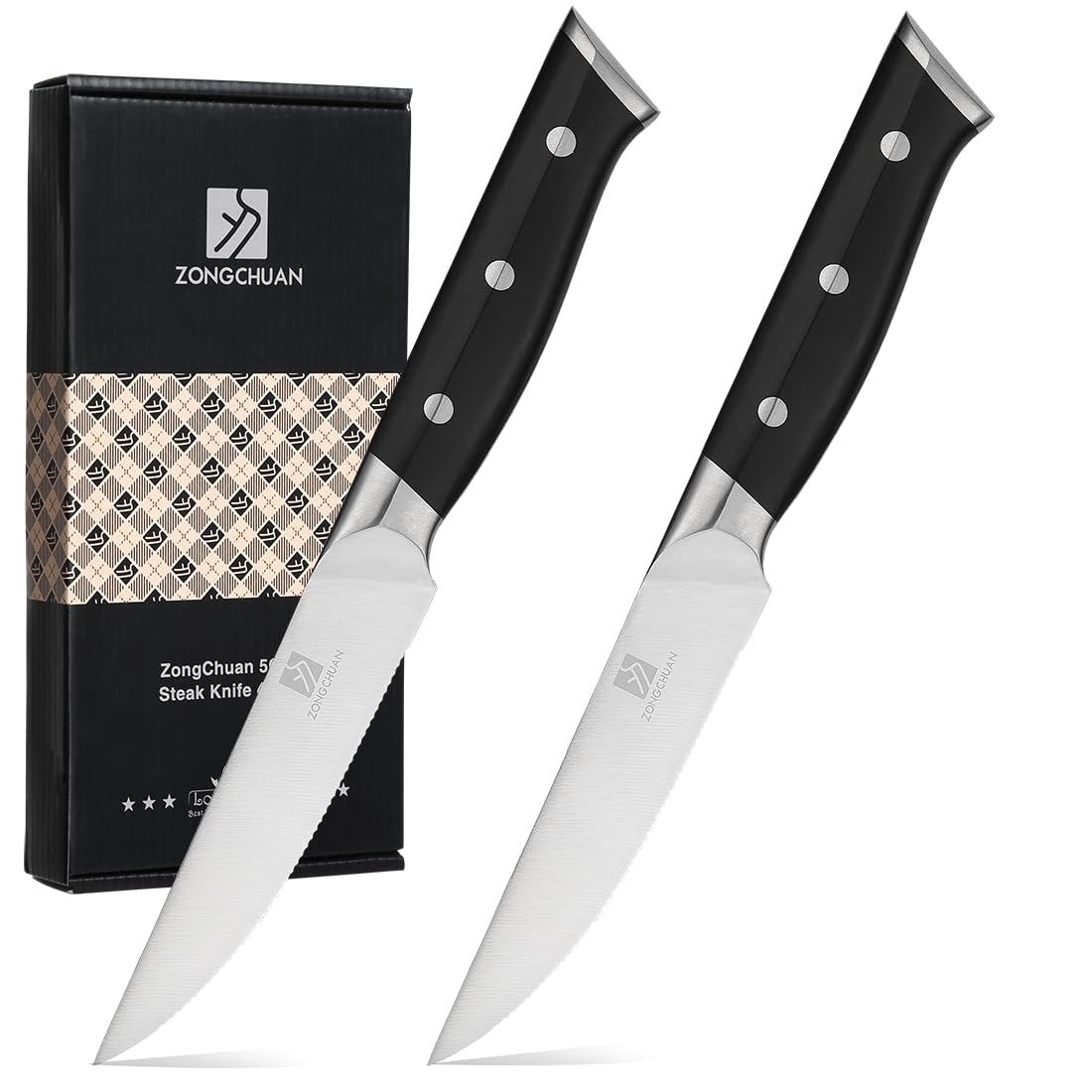 8" Stainless Steel Carving Knife and 7" Fork Set, Professional BBQ Brisket Slicing Kit with Ergonomic Full Tang Handle, Premium Meat, Fruits & Vegetables Cutting Tools in Gift Box — Amazon image 12