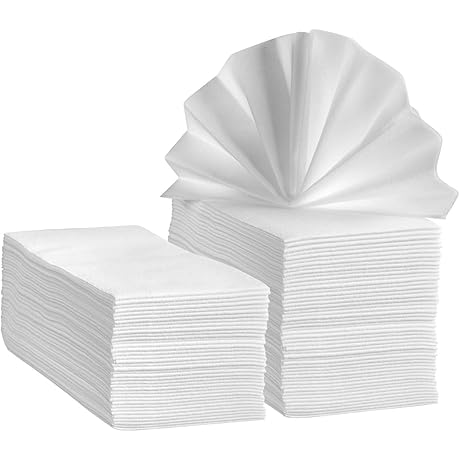 Comfy Package [100 Count] Linen-Feel Guest Towels