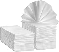 SETUP 100 Count Linen-Feel Guest Towels - Premium 6-Ply Disposable Cloth Napkins for Weddings, Bathrooms & Events