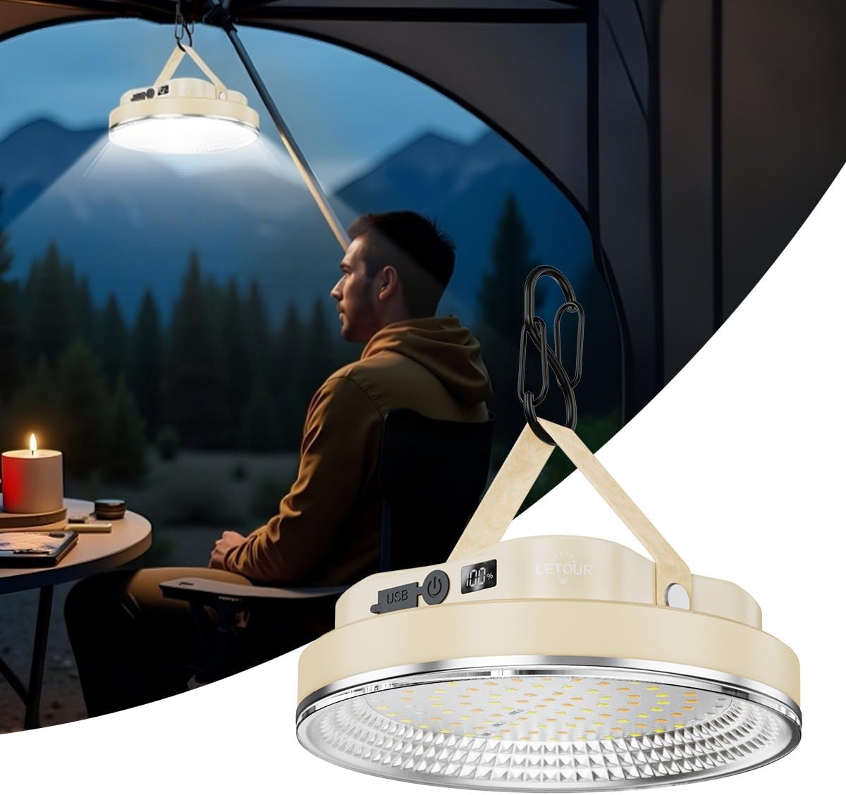 LETOUR LEDランタン 充電式 超